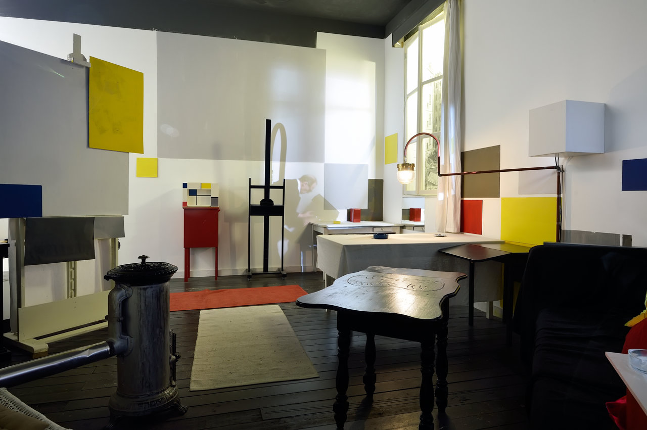 Het atelier van Mondriaan