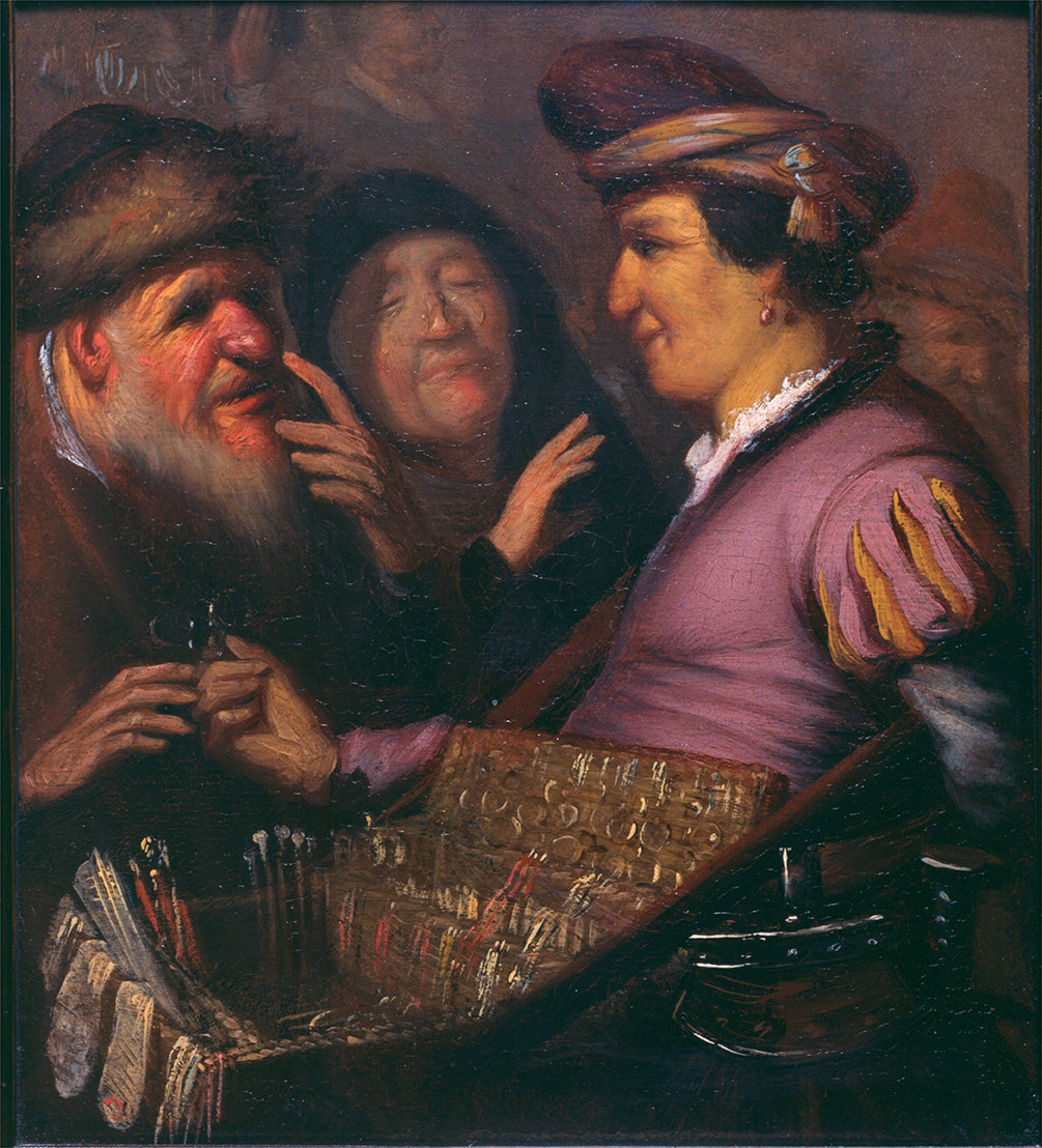 Rembrandt schilderde dit tafereeltje toen hij ongeveer 18 jaar oud was