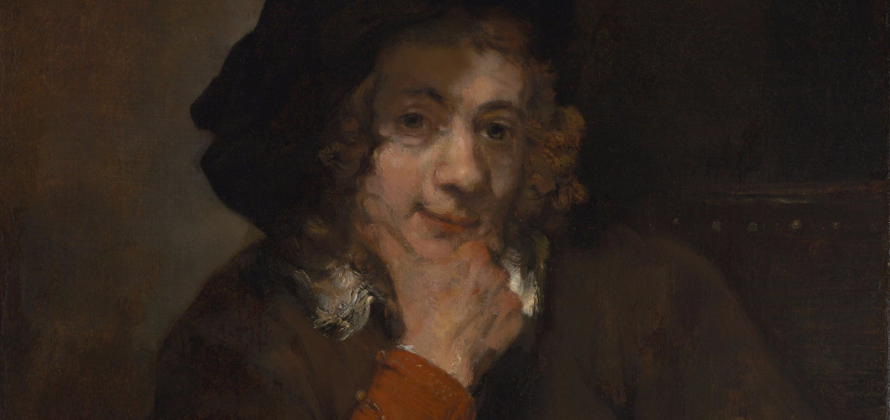Rembrandt schildert zijn zoon (ca. 1660)